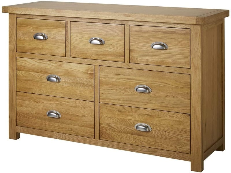 Woburn 4 and 3 Drawer Chest Oak - image 4