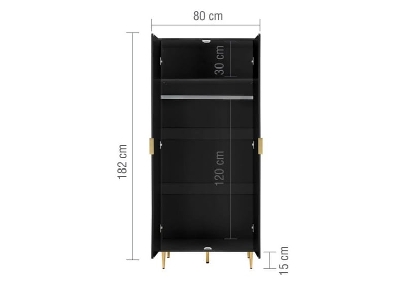 Zara 2 Door Fluted Wardrobe - image 6