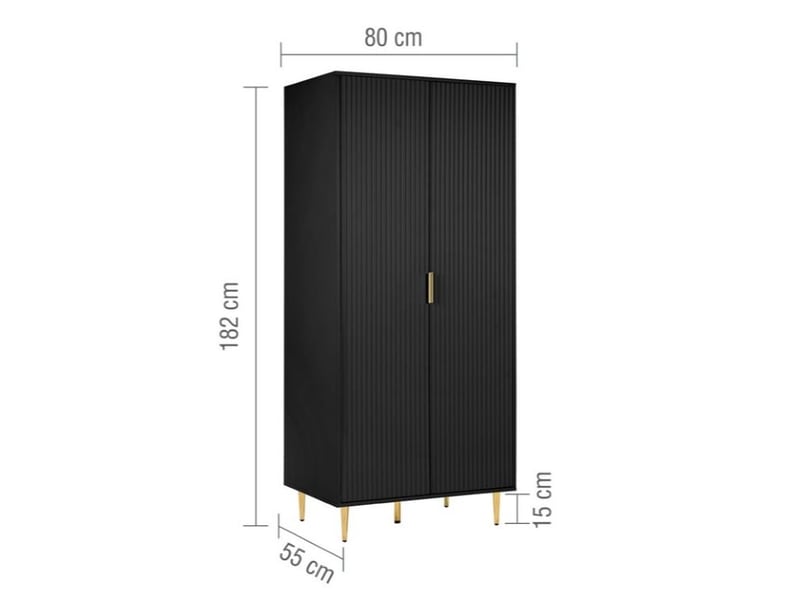 Zara 2 Door Fluted Wardrobe - image 5