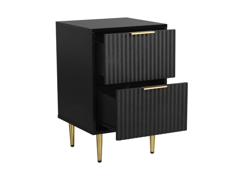Birlea Zara 2 Drawer Fluted Bedside Bedside Chest - image 5
