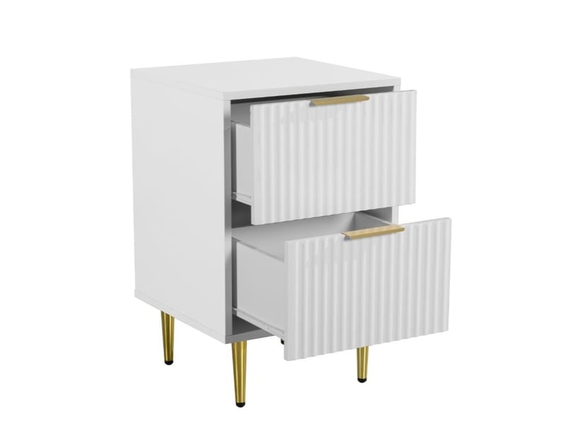 Zara 2 Drawer Fluted Bedside - image 5