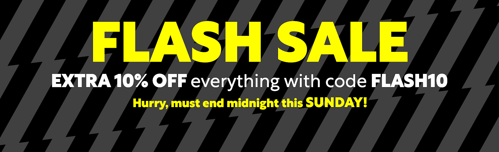 Flash Sale 10  now Live Banner Deal