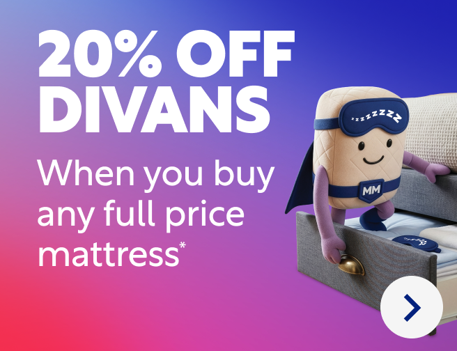 20% off divans when you buy any full price mattress