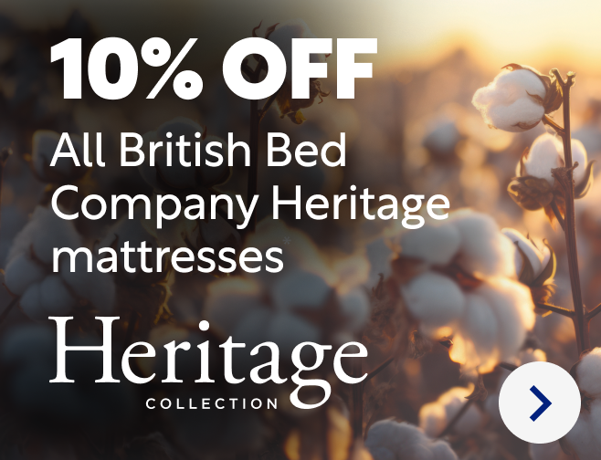 10% off selected British Bed Company Heritage mattresses