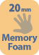 20mm Of Memory Foam