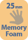 25mm Of Memory Foam