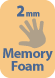 2mm Of Memory Foam