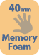 40mm Of Memory Foam