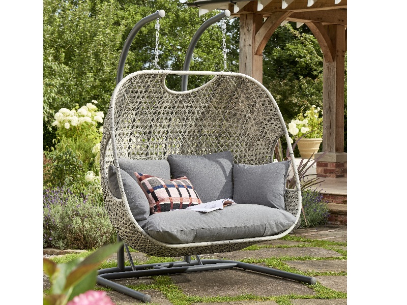 Norfolk Leisure Lifestyle Ltd Goldcoast Double Swing Grey Outdoor