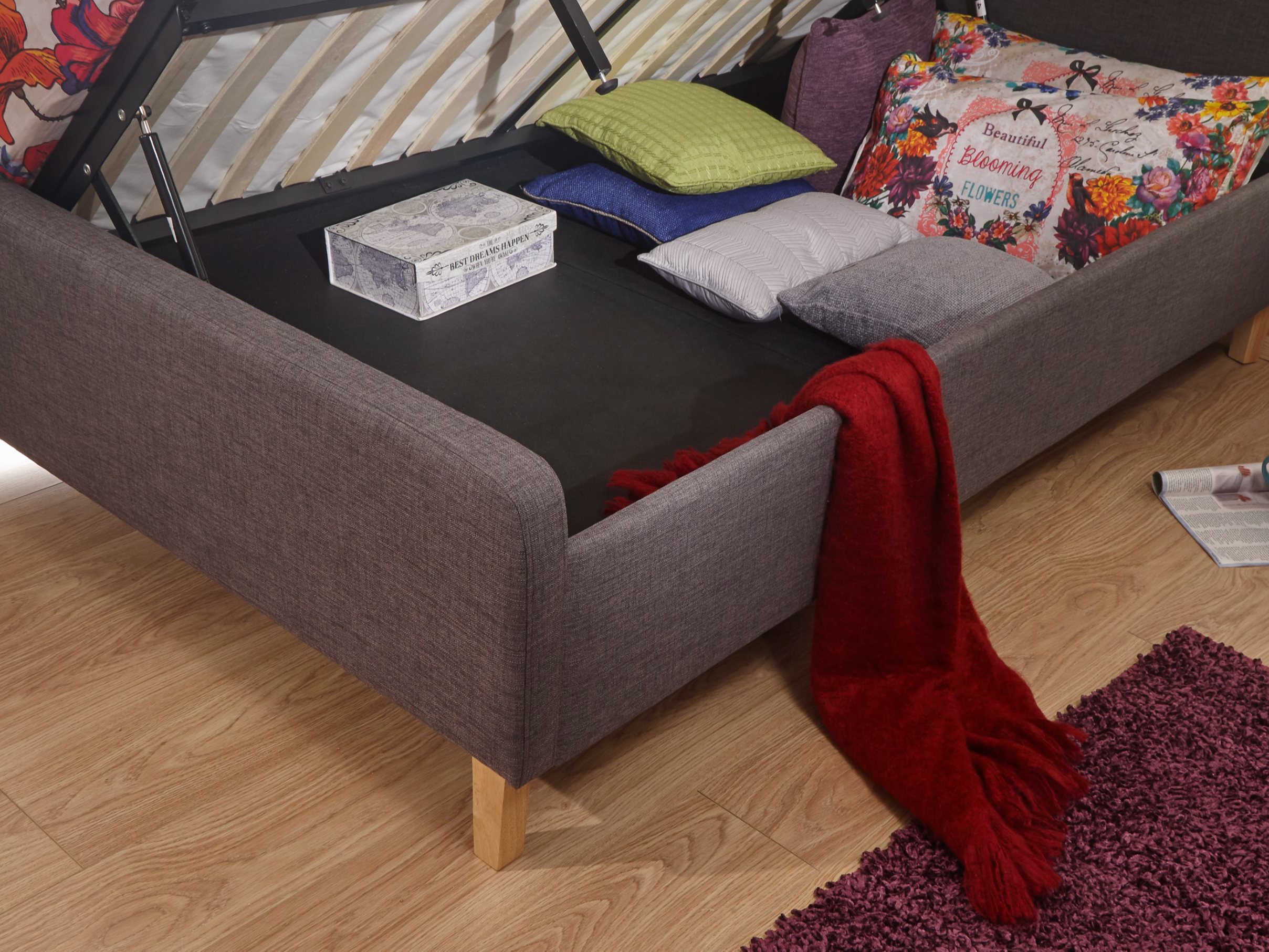 Ashbourne ottoman bed shop double