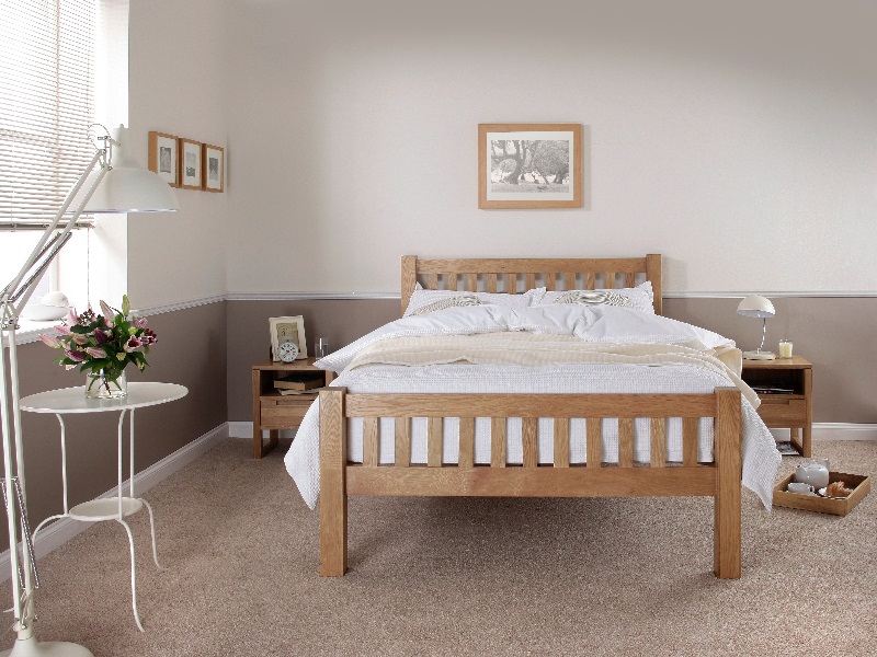 Silent night wooden bed frame store