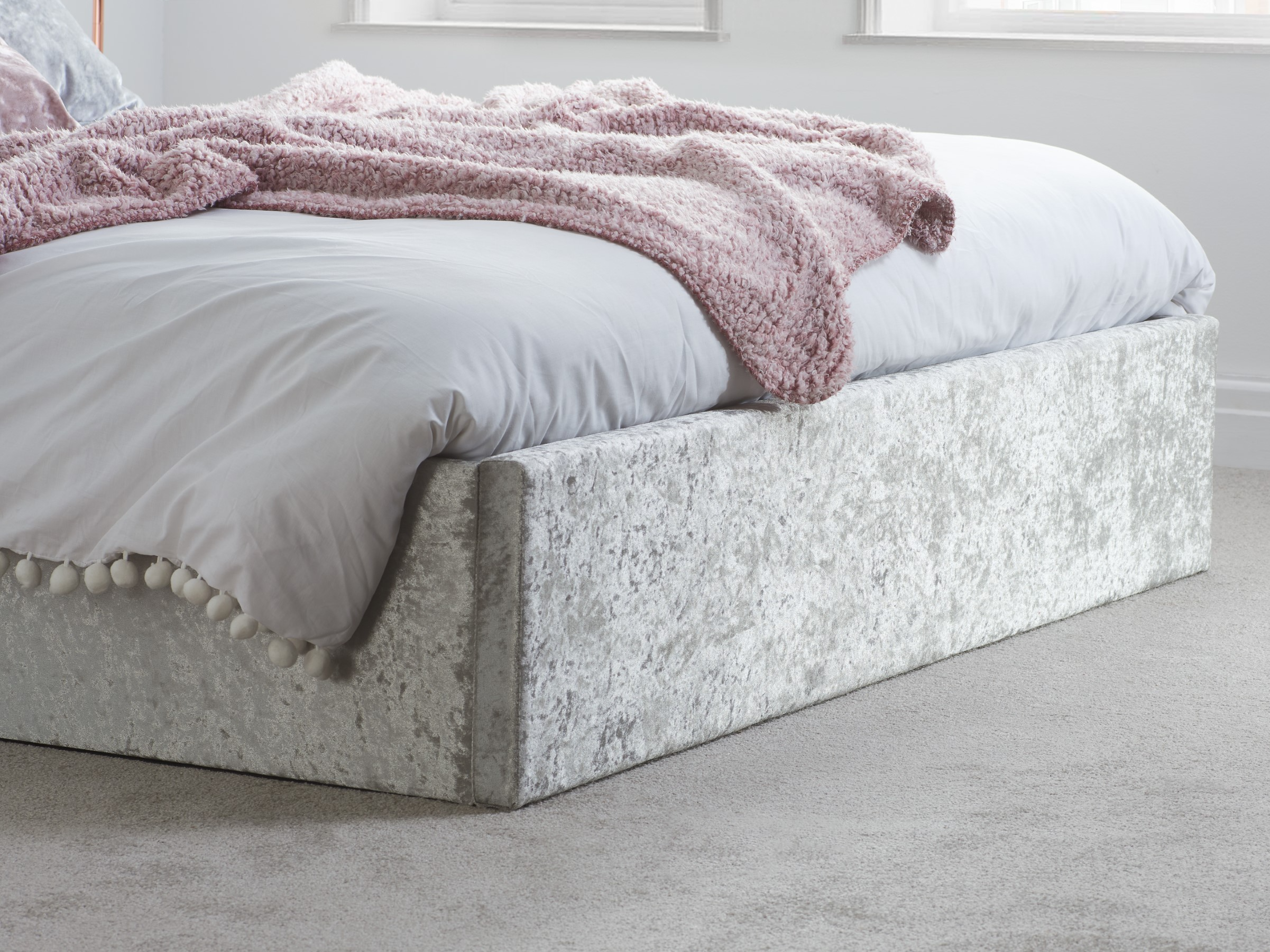 Berlin Crushed Velvet Ottoman