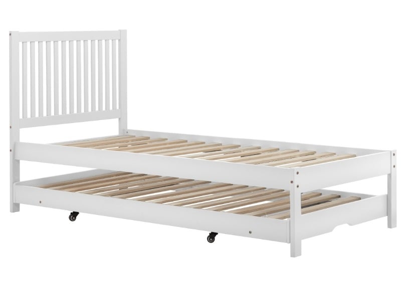 Buxton white wooden shop guest bed