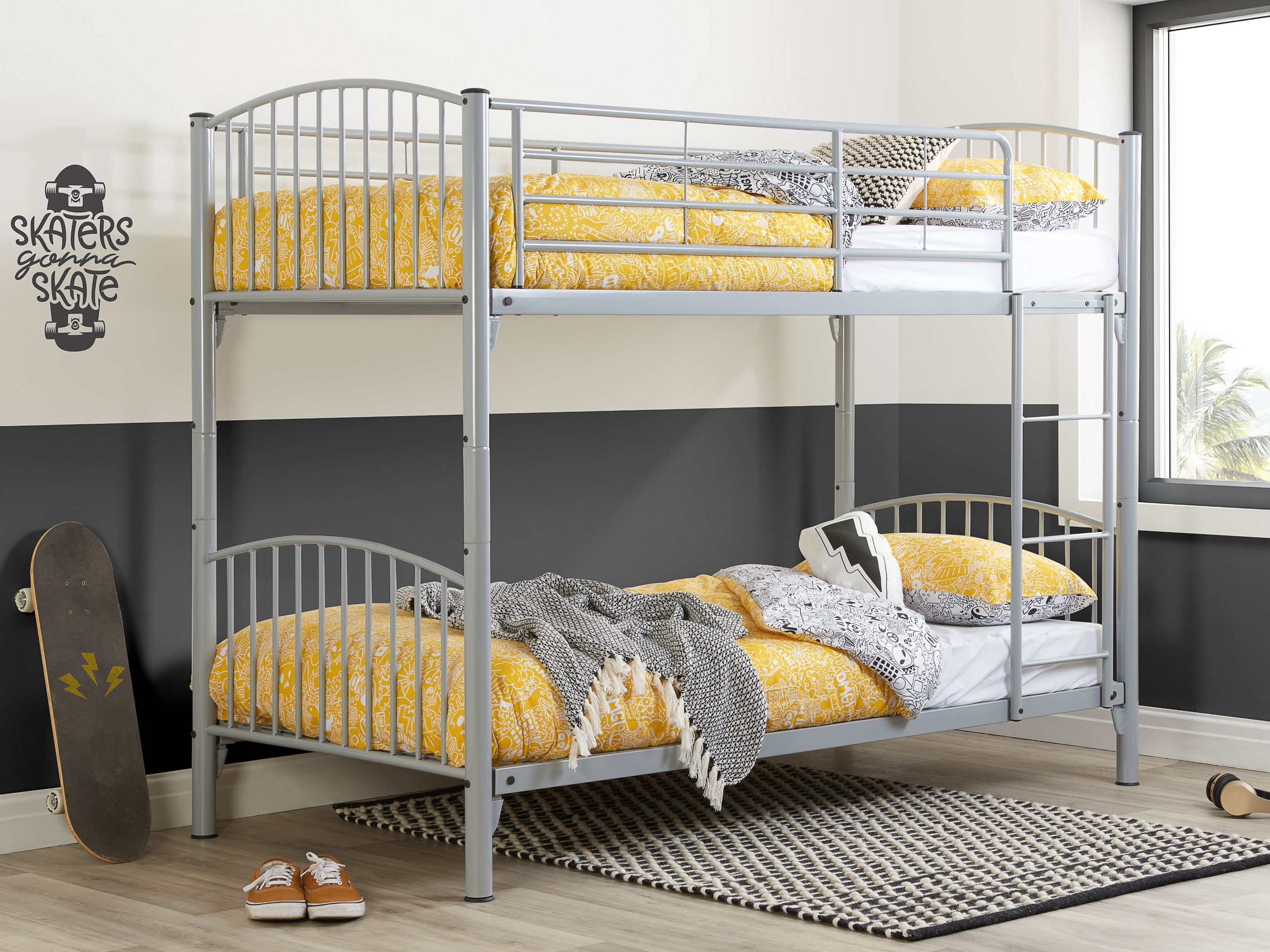 Colorful metal cheap bunk beds