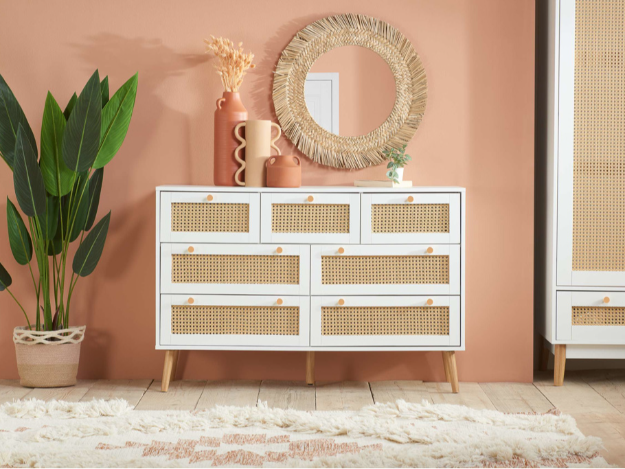 Birlea Croxley 7 Drawer Chest at Mattressman