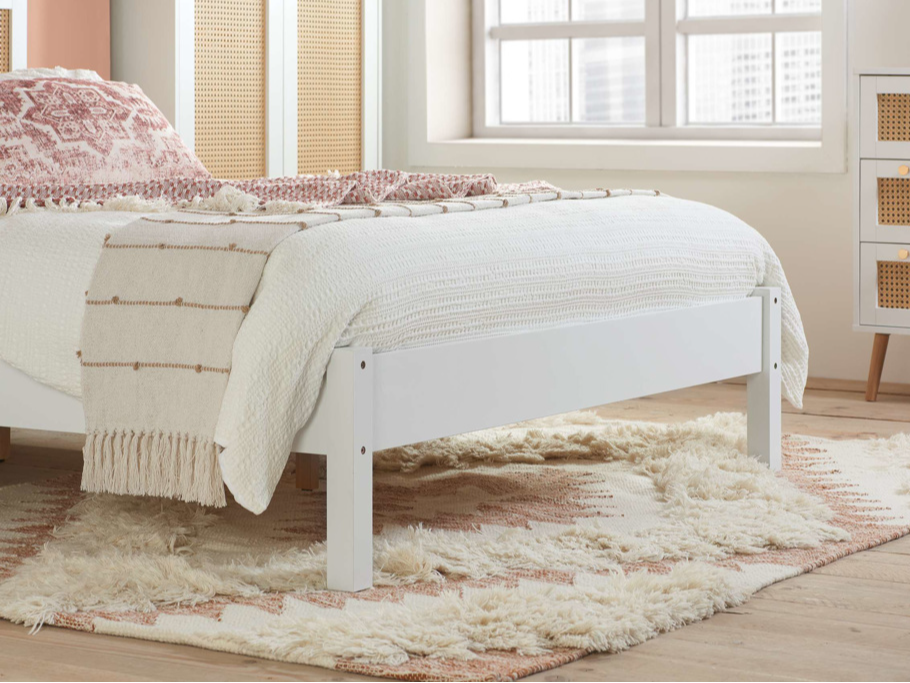 Double bed frame shop no footboard