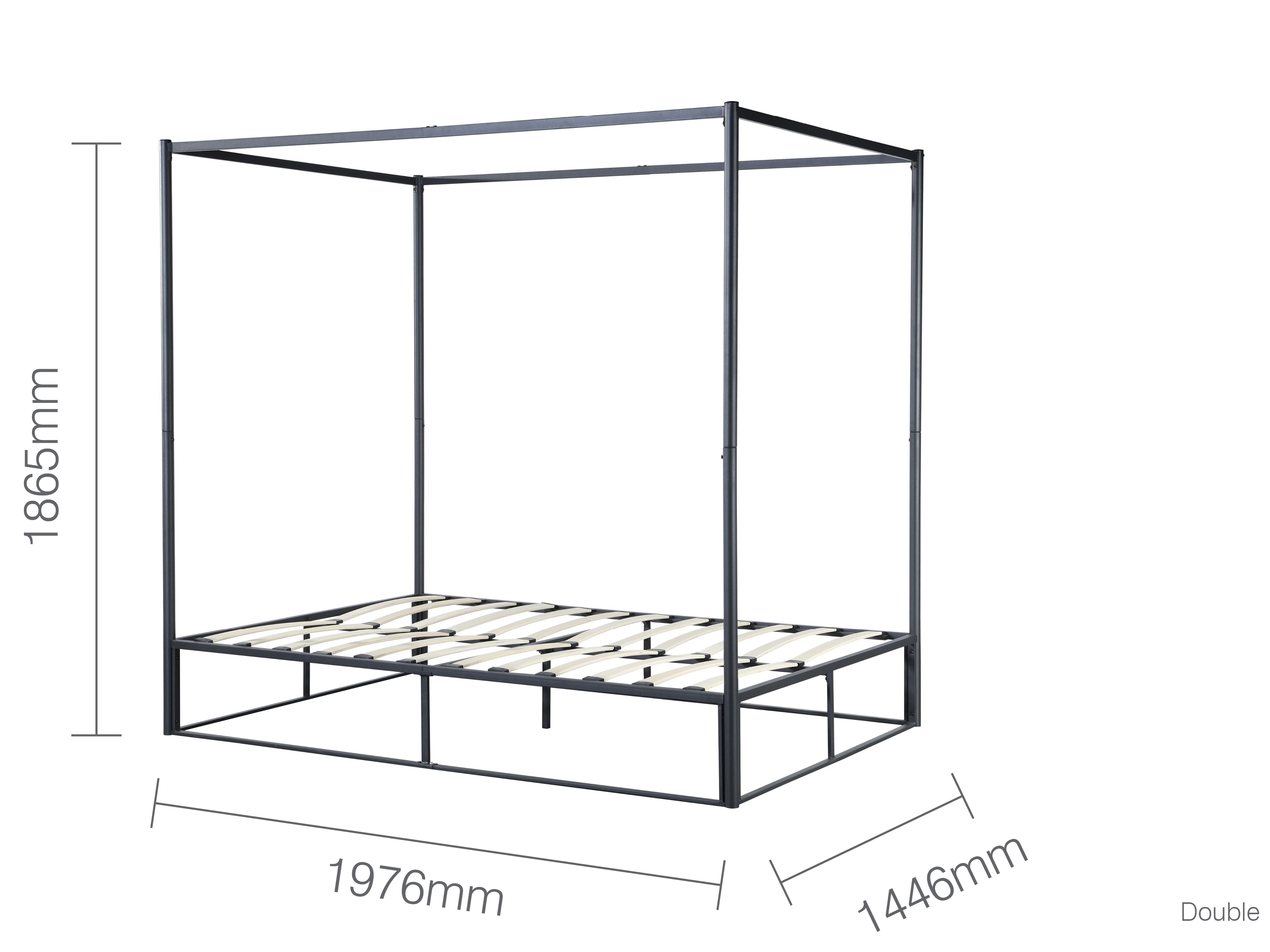 Birlea Farringdon Four Poster Metal Bed at Mattressman