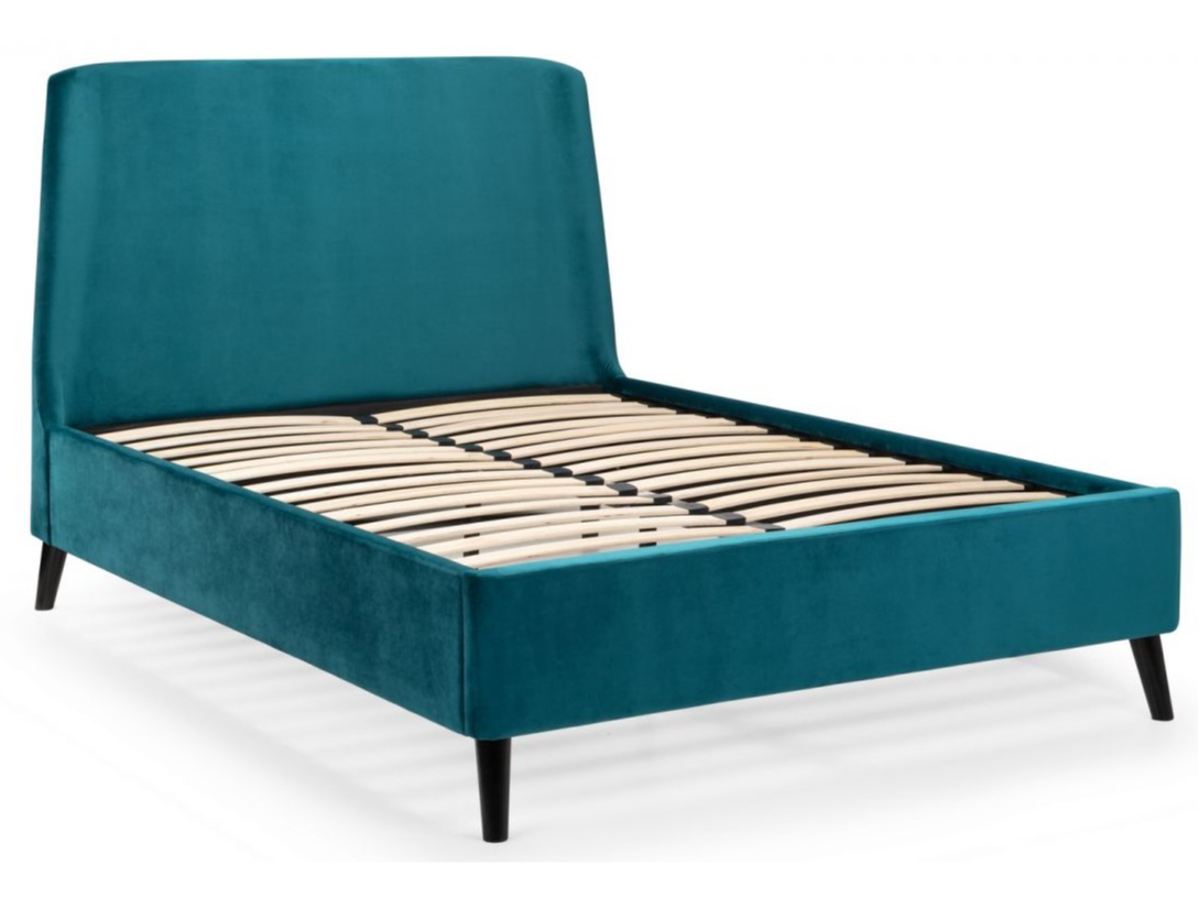 Frida Curved Velvet Bed
