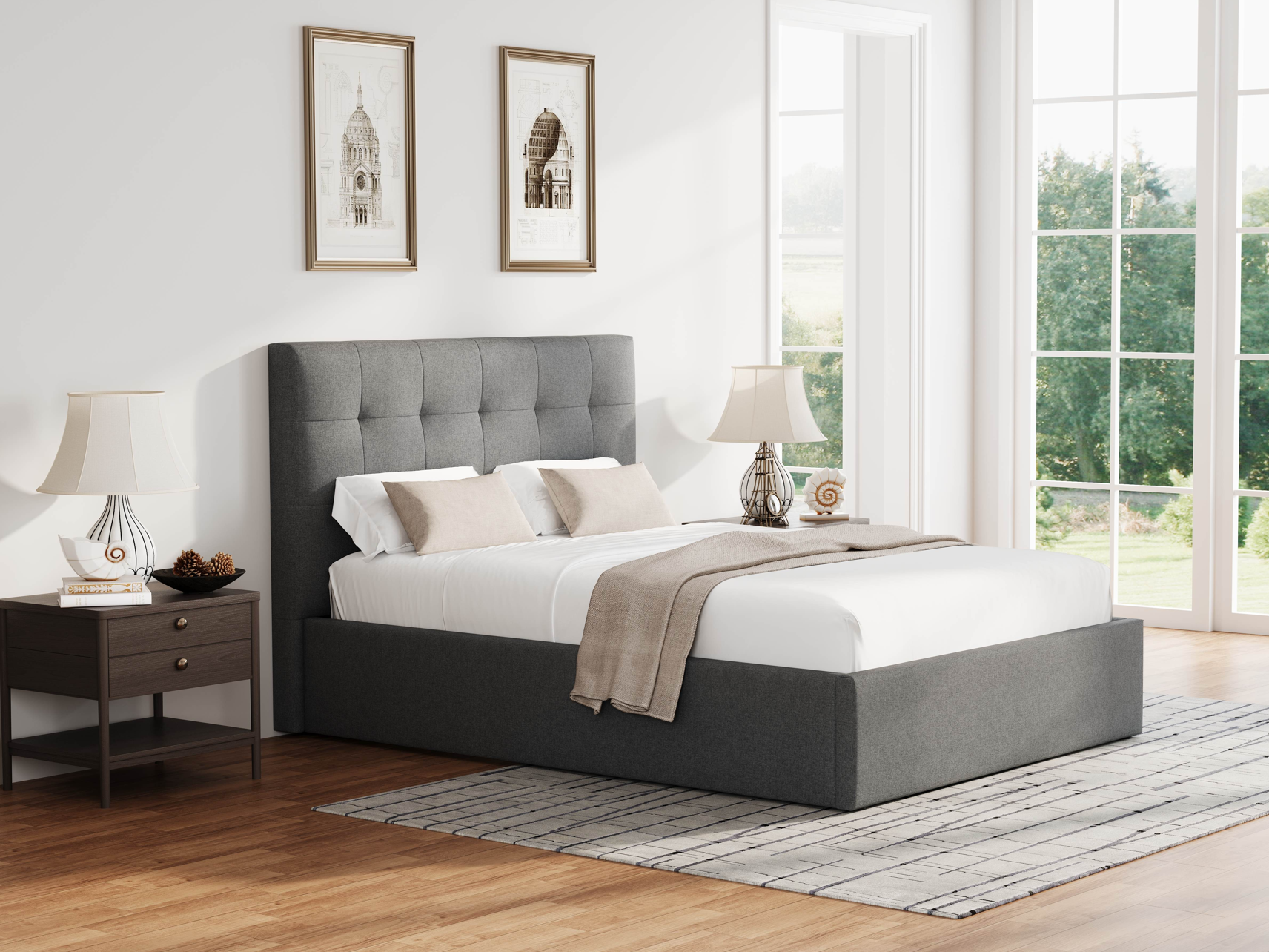 Click to view product details and reviews for Snuggle Beds Harper King Size Dark Grey Ottoman Bed. Click to view product details and reviews for Snuggle Beds Harper King Size Dark Grey Ottoman Bed.
