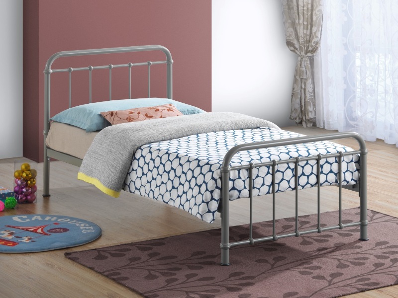 Time Living Miami Single Pebble Metal Bed thumbnail