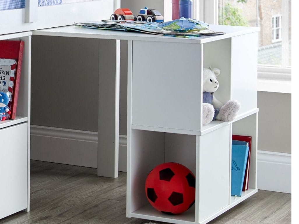 Milo mid sleeper kids bed frame with storage steps 2025