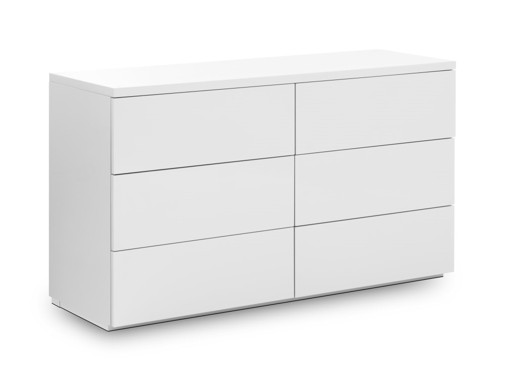 Julian Bowen Monaco 6 Drawer Wide Chest White Drawer Chest thumbnail