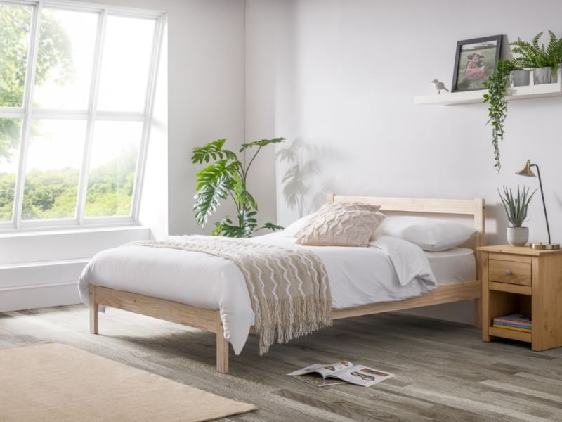 Grey wash wood shop bed frame